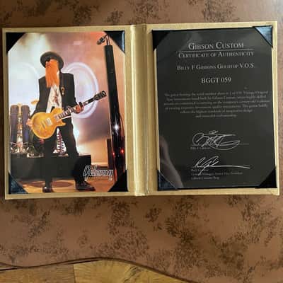 Gibson Custom Shop Billy Gibbons "Pinstripe" '57 Les Paul 2013 - VOS Goldtop image 3