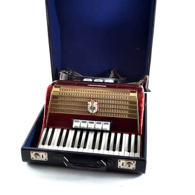 Vintage German Made TOP Piano Accordion Weltmeister 60 bass,8 sw.+Original Hard Case&Shoulder Straps image 19