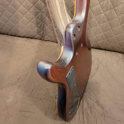 Cort B4ELEMENTOPN Mahogany Body Ash Top 5pcs Walnut & Panga Panga Neck 4-String Electric Bass Guitar image 9