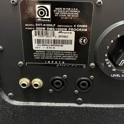 Ampeg SVT-410HLF Classic Series 500-Watt 4x10" Bass Speaker Cabinet 2003 USA made with Tuki Cover image 3