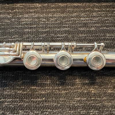 Yamaha YFL-385 Nippon Gakki Open Hole Flute 1990s - Silver image 8
