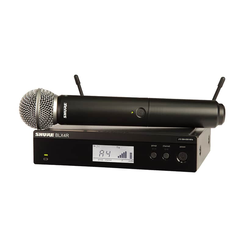 Shure BLX24R/SM58 Handheld Wireless System (H10 Band - 542-572 MHz) image 1