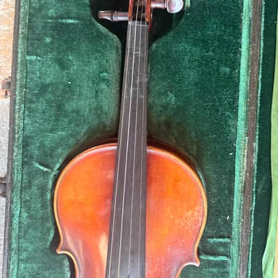 German Violin. Full size with case and bow. E. R. Pfrezschner brand image 3