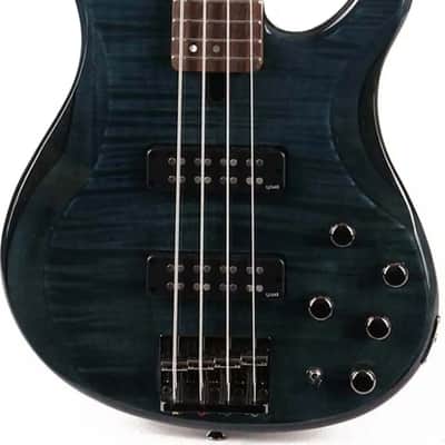 Yamaha TRBX604FM 4-String Bass Guitar, Rosewood Fingerboard, Indigo Blue image 2