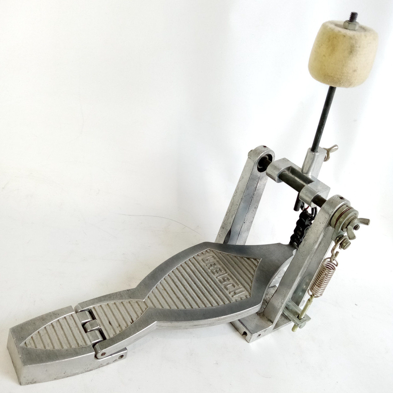 Gretsch Giant Bass Drum Pedal Vintage Early 80s Parts USA Chain Drive Incomplete — main photograph