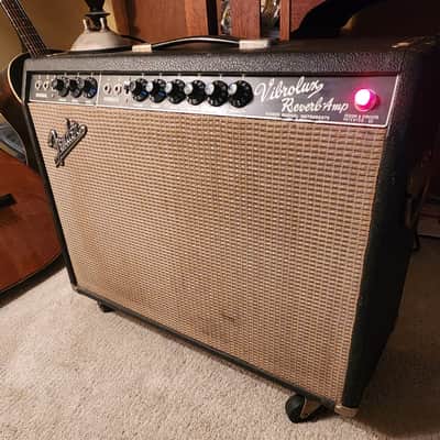 Fender 1966 Vibrolux Reverb Amp All Original Jensens, Transformers, Vintage Tubes - Black Face image 8