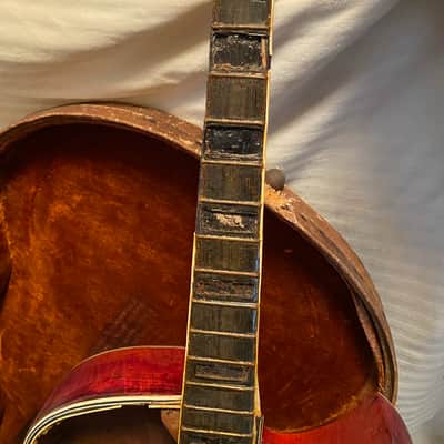 D'Angelico new yorker     basket case 1950's stained red image 6