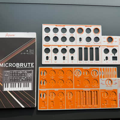 Arturia MicroBrute Red Analog Synthesizer – Rare Red Edition – Box, PSU, Manuals & Patch Sheets image 2