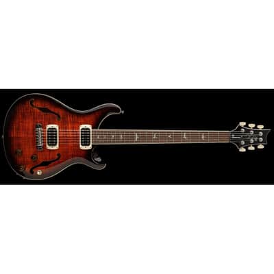 PRS SE Ed Sheeran Hollowbody Baritone Piezo Orange Tiger Smokeburst image 2