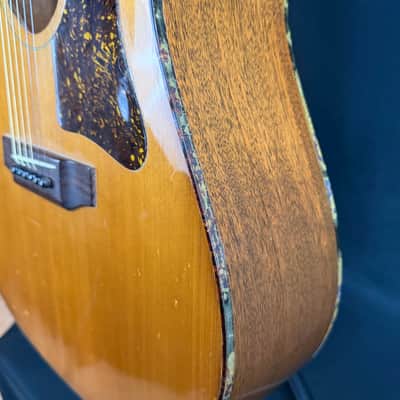 Vintage 1970's Gibson J-40 Dreadnought Acoustic Guitar Natural w/ Case image 14