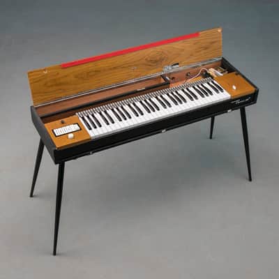 Hohner Clavinet D6 vintage instrument with original legs and transport cover, fresh hammer tip service. image 5