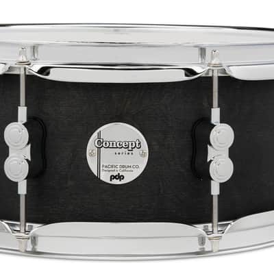 PDP Concept Series Black Wax Maple Snare, 5.5x13, Satin Black w/Chrome Hardware (PDSN5513BWCR) image 3