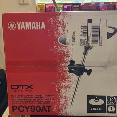 Yamaha PYC90AT Single-Zone 10" Electronic Cymbal Pad with Attachment 2015 - Present - Black image 5