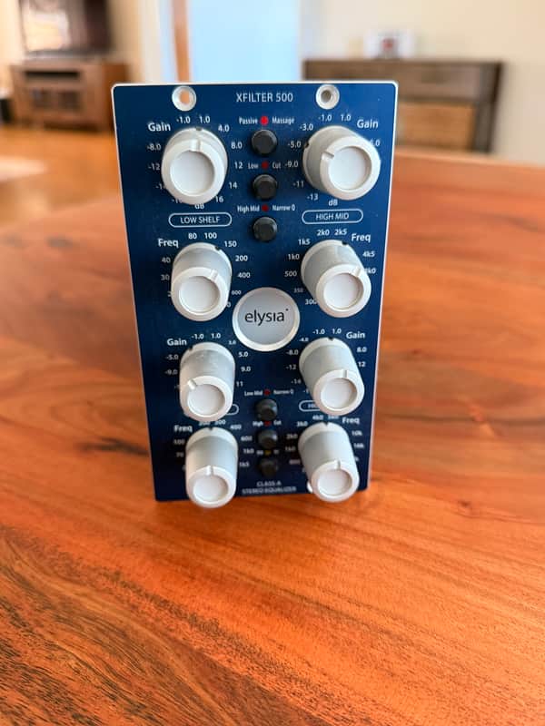 Elysia xfilter 500 Stereo 500 Series Equalizer Module 2010s - Blue image 1