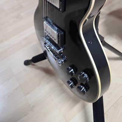 Satellite Les Paul Standard 1970's Black Beauty Vintage 70s Singlecut LP Electric Guitar Heavy Relic Aged Road Worn MIJ Japan Pro MJ Japanese with Gibson Open Book headstock image 8