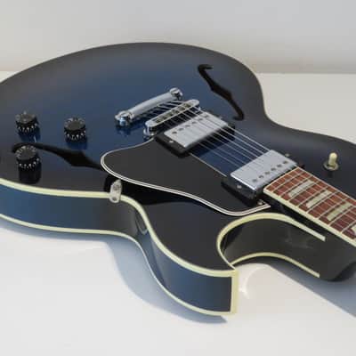 2007 Gibson ES-137 Classic Electric Guitar in Blue Burst with Original Hardshell Case image 8