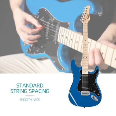 Glarry GST Electric Guitar w/20W Amplifier Sky Blue image 4