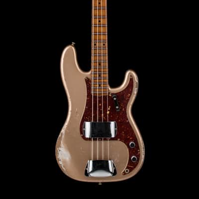 Fender Custom Shop Empire 58 Precision Bass Heavy Relic - Faded Firemist Gold #77956 image 3