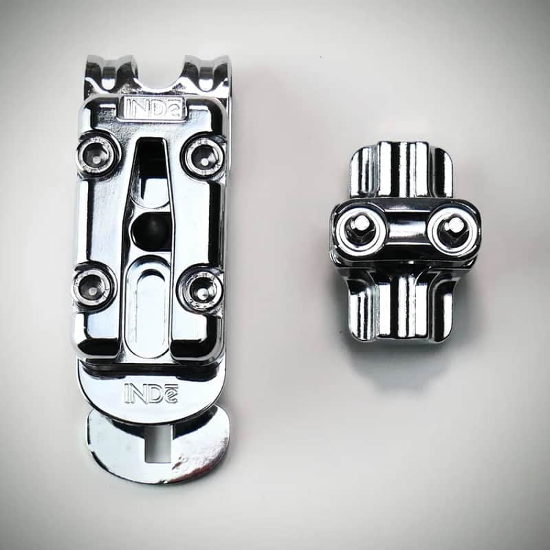 INDe BR2XL Suspension Bracket with RST Quick Release; Chrome 2-3.2" Hole to Hole spacing image 1