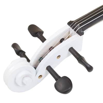 4/4 Wood Cello Bag Bow Rosin Bridge 2020s - White image 17