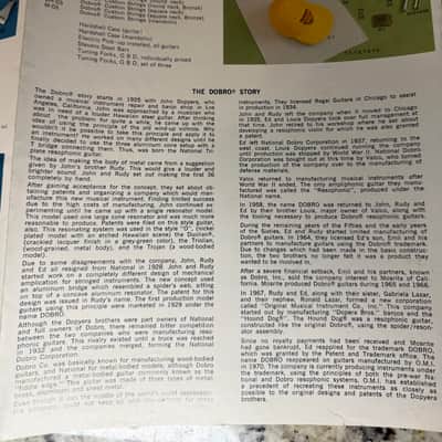 Dobro Catalog 1981 Model 27 60 66 90 Duolian 33 36 75 1000 114 15 12 image 6