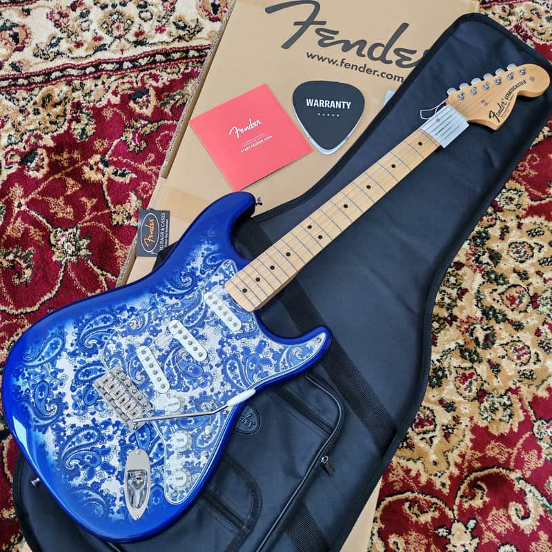 *NEW IN BOX* 2026 Fender Japan Limited Edition Indigo Paisley Stratocaster, Fender Flagship Tokyo Store Exclusive Color, MIJ JD26