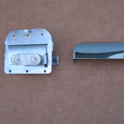 1960s Teisco Audition Guitar Tremolo Tailpiece W Cover Kay Aria Univox National image 3