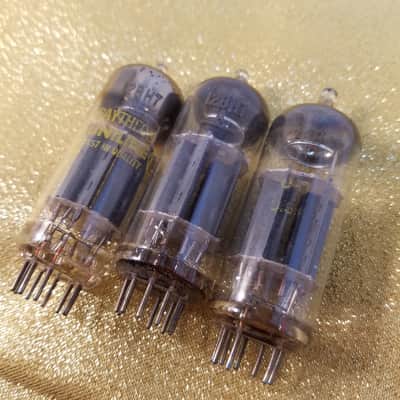 Raytheon ONE (1) 12BH7A tNOS AT1000 TESTED Vacuum Tube 12BH7 dual triode 1968-1976 image 3