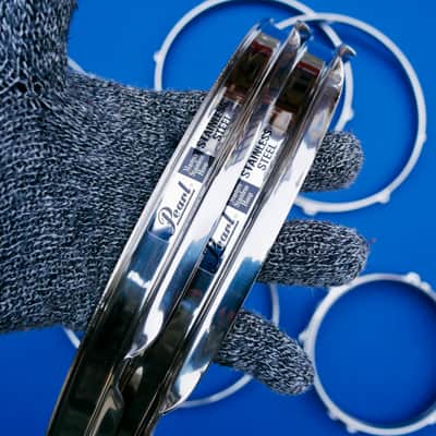 Pearl Stainless Steel Power Hoops 2 mm 2 x 10", 12", 13", 14", 16" Ultra RARE image 5