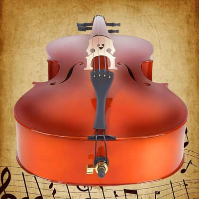 Solidwood Ebony Fitted Violin with Strings, Beginner Starter Violins Kit For enthusiasts w/Hard Case, Bow, Stringed Musical Instruments, Size 4/4 (Full Size) (4/4) image 3