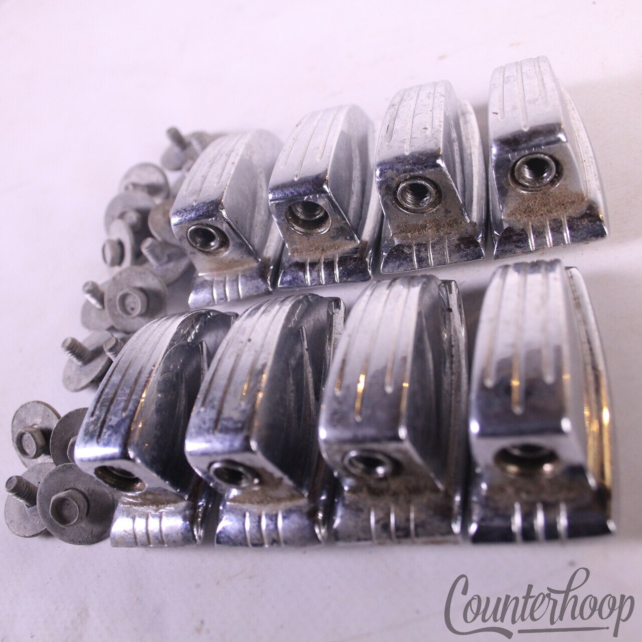 Ludwig 8x Tom Drum Small Classic Lugs Set Chrome 1 1/4" Vintage USA 60s* — main photograph