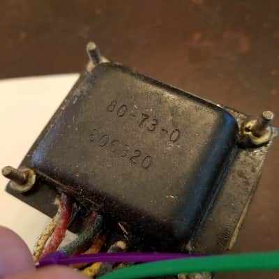 Woodward Schumacher 80-73-0  Vintage Power Transformer Tested 120 / 6.3 V Tube Amp Project 1963 image 1