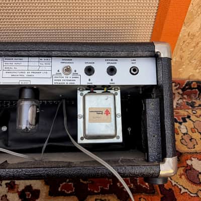 Vintage 1981 ProAmp Ltd 60w 6L6 Valve Guitar Amplifier Head w Pedal Manual 1980s image 10