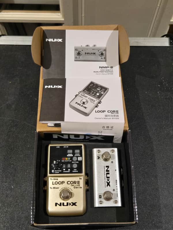 NuX Loop Core Deluxe with NMP-2 Dual Footswitch 2018 - Present - Silver image 1