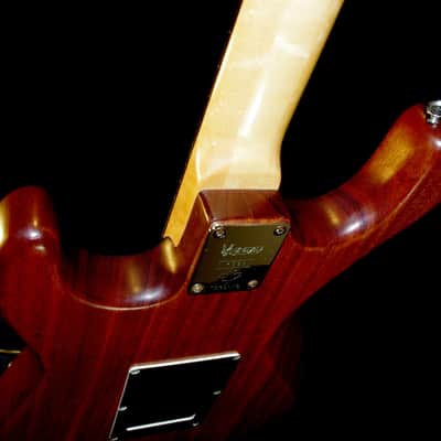 J. K. LADO WENGE STRAT 2002 WENGE. ONLY ONE BUILT. A MAJESTIC GUITAR. GREAT SOUND AND HIGH QUALITY. image 14