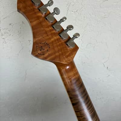 Novo Miris J 2024 Lollar 24.75 Scale Stainless Steel Jumbo Frets Bull Black over 64 burst ebony image 13