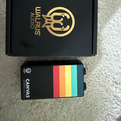 Walrus Audio Canvas Stereo Dual Line Isolator Direct Box 2022 - Present - Black w/ Rainbow Graphic image 1