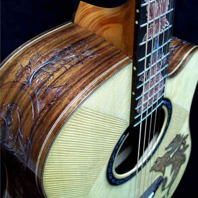 Blueberry Handmade Acoustic Guitar Dreadnought Taurus (Zodiac) built to order image 6