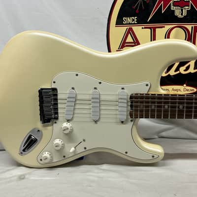 Fender American Elite Stratocaster Strat Electric Guitar - Olympic Pearl image 2