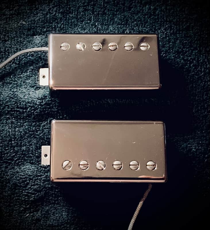 Gibson Burstbucker Pro Humbucker Set 2007 (Rhy and Lead) ‘Wound By PS’ - Nickel Covers image 1