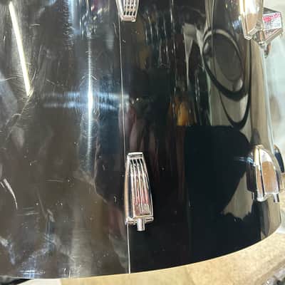 Ludwig 14" deep X 22" head Vistalite Bass Drum (11285-1236) Early 70's - Black Vistalite image 9