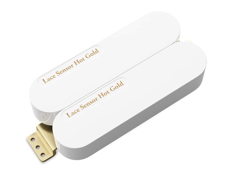 LACE Sensor Hot Gold Dually Humbucker (26.4k) - White image 1