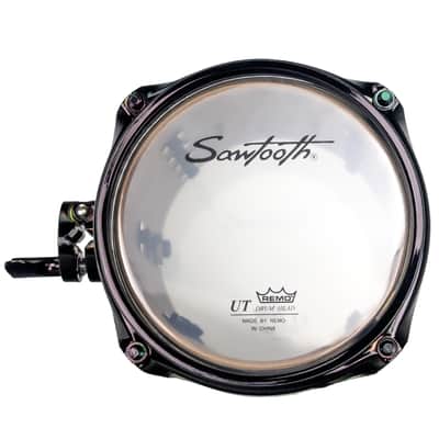 Sawtooth Hickory Series Concert Toms, 6" x 8" & 8" x 8" Matched Pair, Dual-Head Design, 6-Ply Hickory Shells, 3.2 mm Triple-Flange Hoops, Black Nickel Hardware, Chocolate Satin Finish image 8