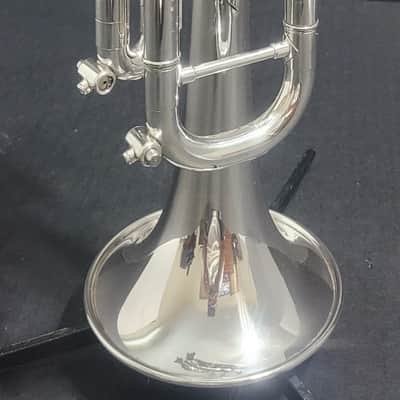 Getzen Eterna 900 Severinsen Model Trumpet,2 mouthpieces ,2 mutes and Original case 1968-1970 - Silver plated image 13
