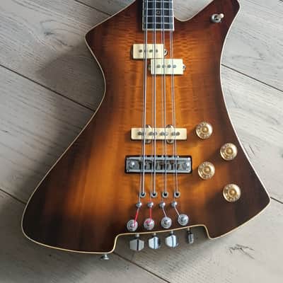 Washburn B20 8 string 1978 sunburst image 5