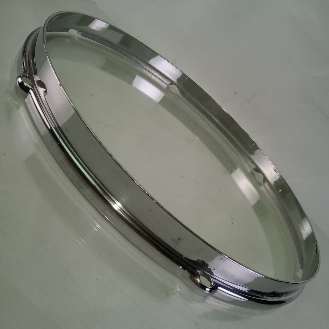Slingerland13"BRASS COB Tom Drum Rim/Hoop Stick-Chopper Double-Flange Radio King — main photograph
