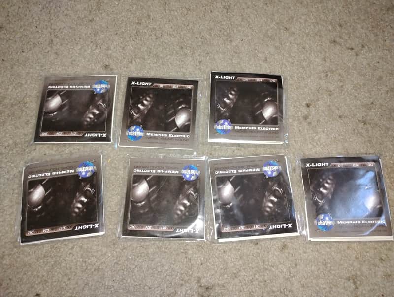 (7) Electric Guitar Strings. X-Light .009 - .042 image 1