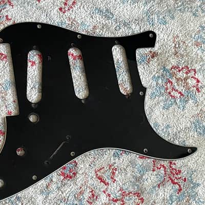 1973 1974 1975 1976 Fender Stratocaster guitar pickguard black image 1