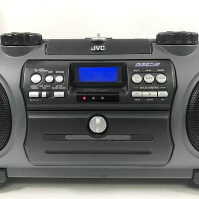 JVC AM/FM Stereo RV-NB1 Cassette / CD / Guitar AMP Kaboom Boombox image 2