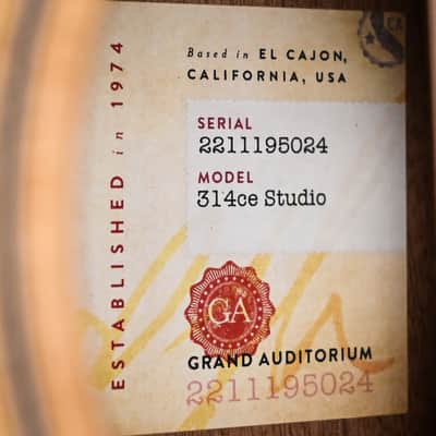 Taylor 314ce Studio w/ Torrefied Spruce Top & Sapele Back and Sides Acoustic-Electric Guitar 2025 (2211195024) image 14